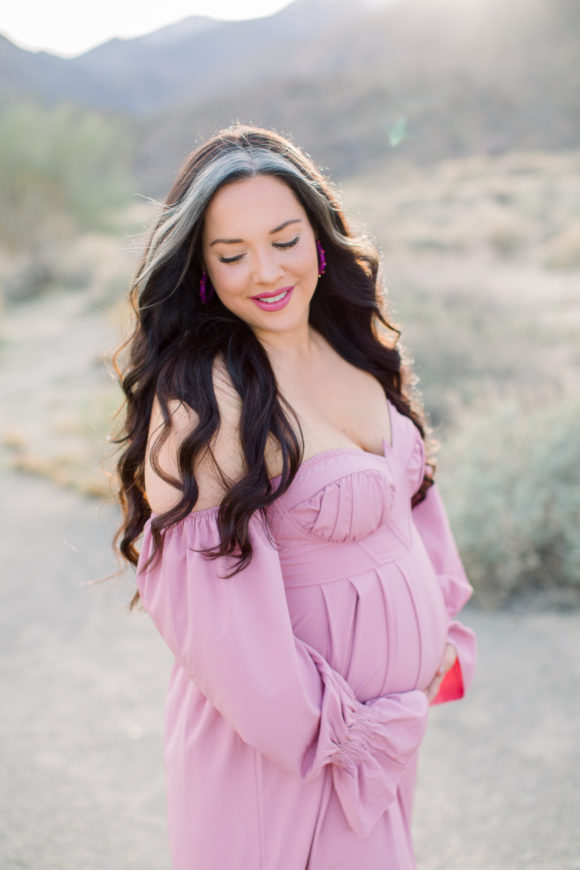 Palm Springs maternity session Katie McGihon